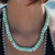 Carved Opal Strand - Green